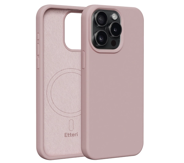 Etteri Silicone Case do iPhone 15 Pro Max Różowy