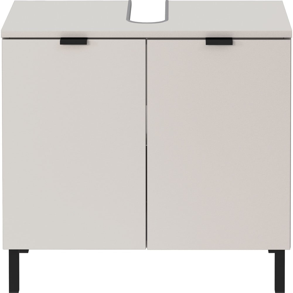 Kremowa szafka pod umywalkę 60x56 cm Arcena – Germania