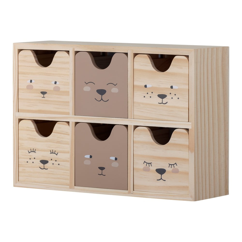 Drewniany dziecięcy pojemnik na zabawki w naturalnym kolorze 27x8x18 cm Calle – Bloomingville Mini