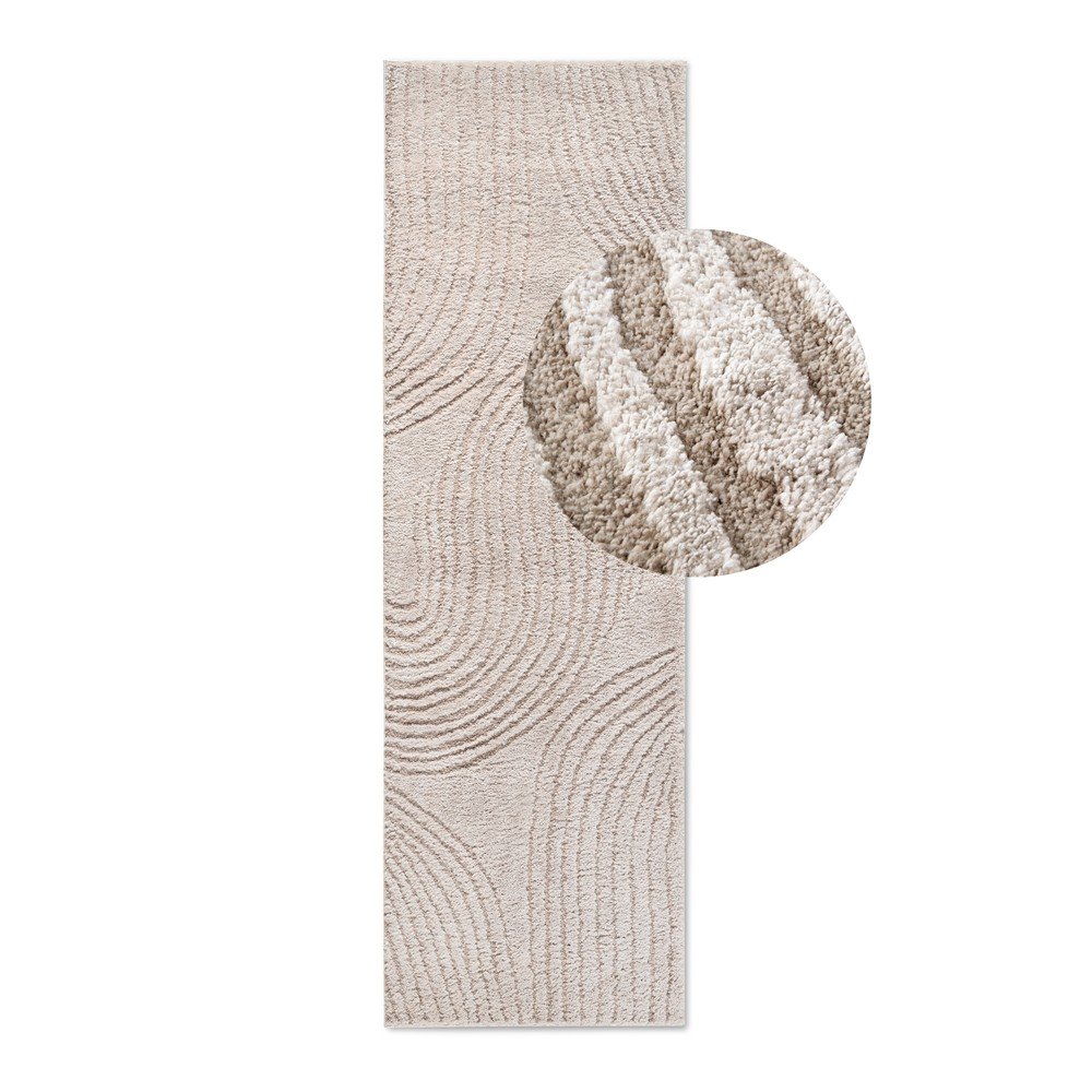 Beżowy chodnik 80x240 cm Pigment Beige – Elle Decoration