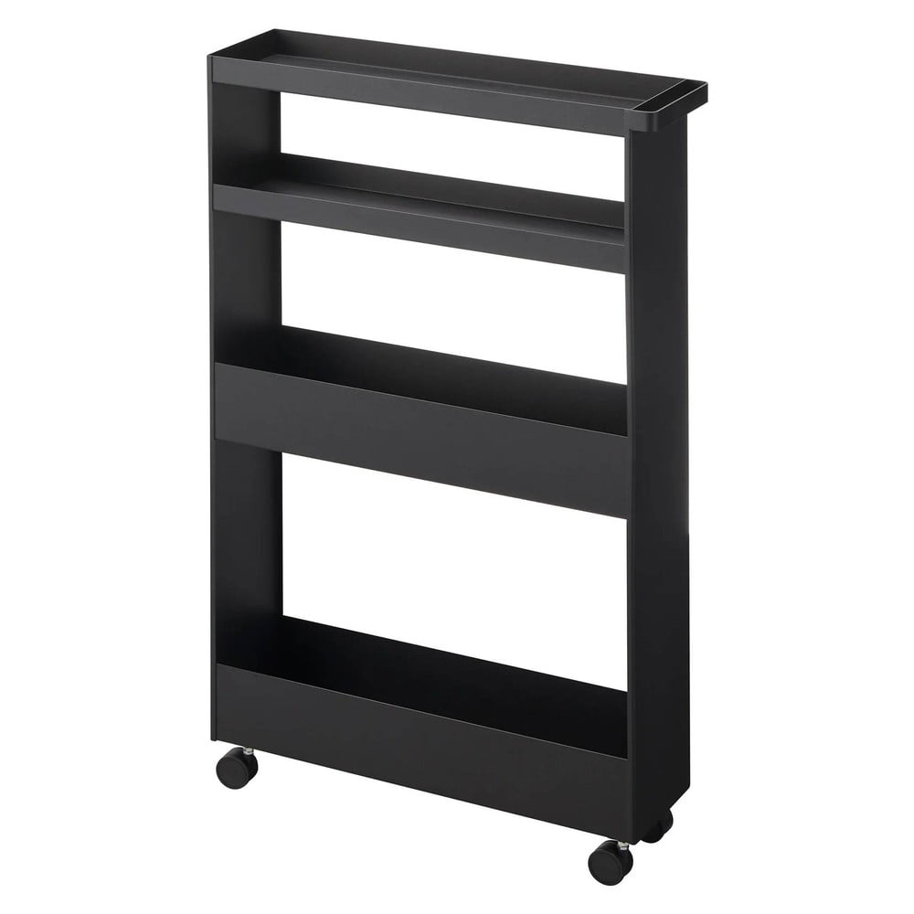 Stalowy regał łazienkowy w kolorze matowej czerni 48x80,5 cm Tower – YAMAZAKI