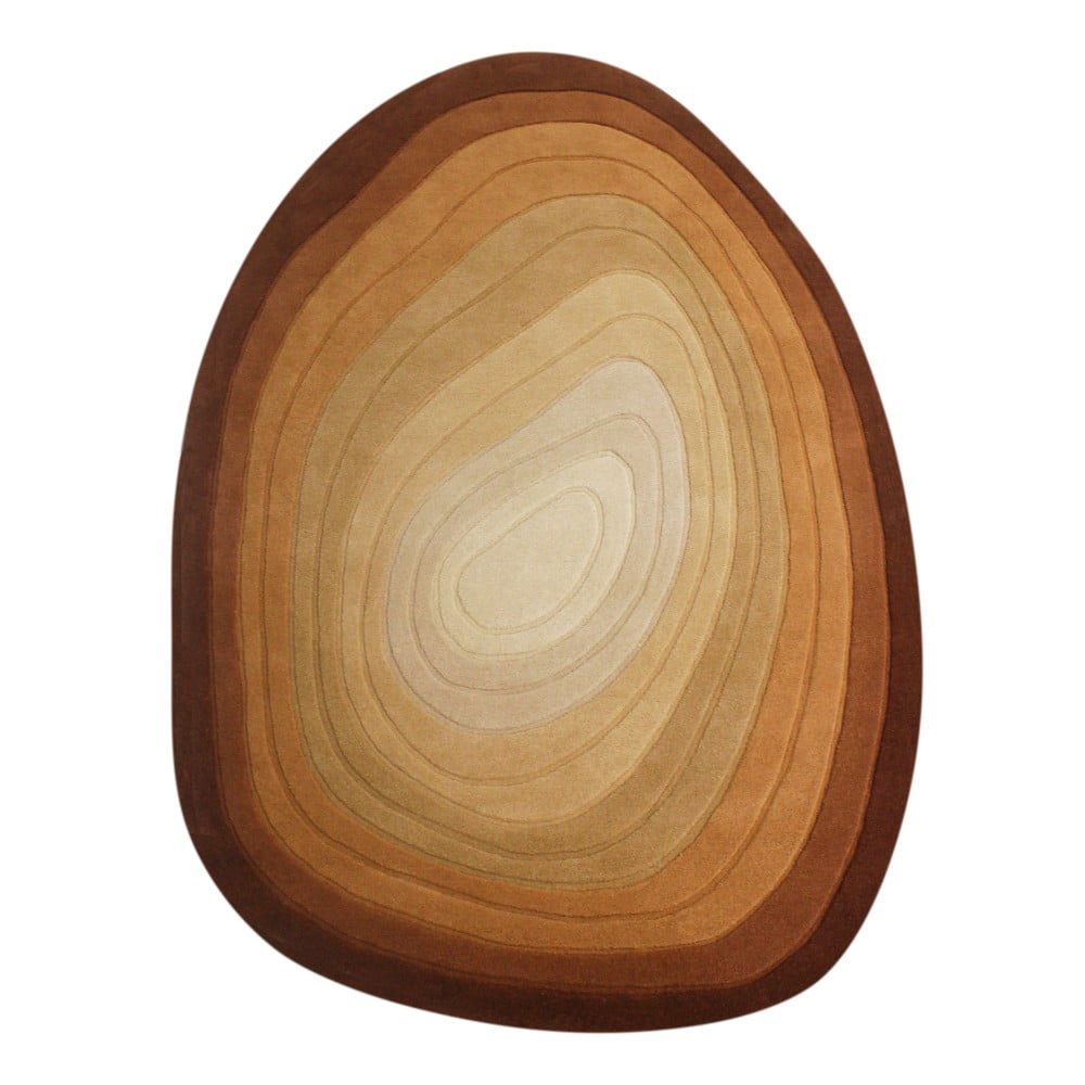 Ceglasty wełniany dywan 200x290 cm Puddle Ombre Wool – Flair Rugs