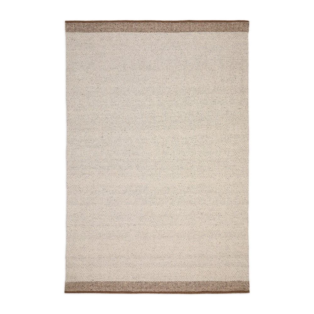 Beżowy wełniany dwustronny dywan tkany ręcznie 200x300 cm Nifelia – Kave Home