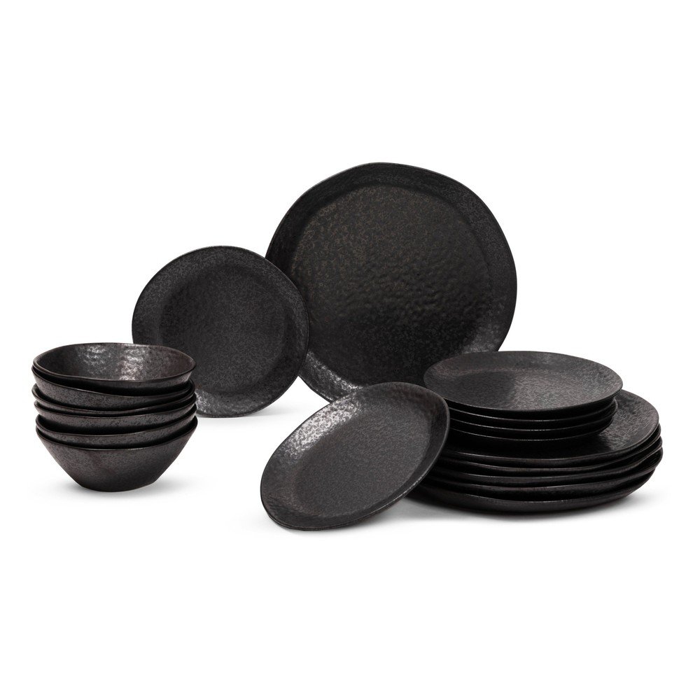 Kamionkowy zestaw talerzy 18 szt. Dark Moon – Bonami Selection