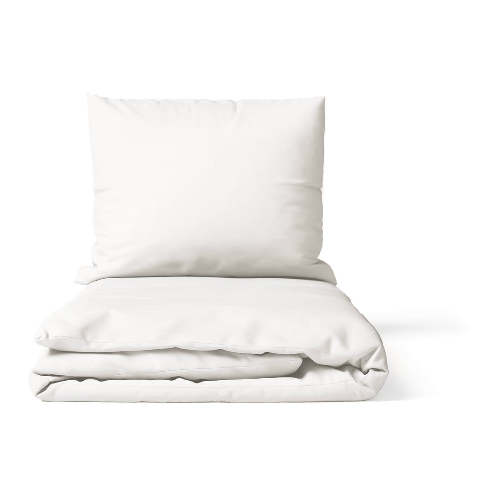 Biała pościel dwuosobowa z mikrosatyny 200x200 cm Basic – Bonami Essentials