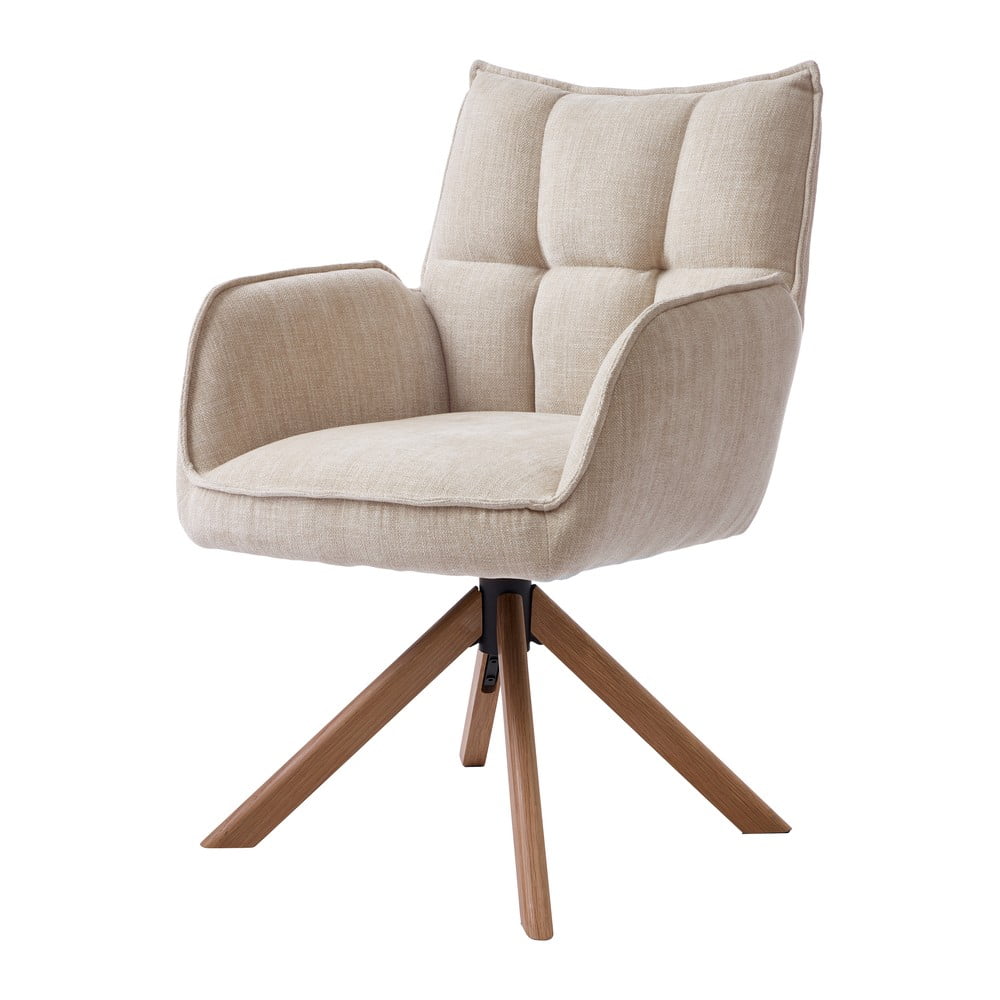 Kremowe tapicerowane fotele jadalniane zestaw 2 szt. Marilla – Unique Furniture