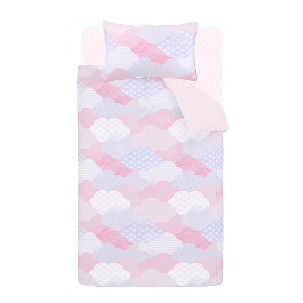 Różowa pościel dziecięca jednoosobowa z mikrowłókna 135x200 cm Soft as a Cloud – Catherine Lansfield
