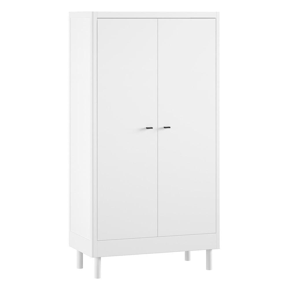 Biała szafa dziecięca z litego drewna bukowego 100x190x55 cm Forrest – Vipack