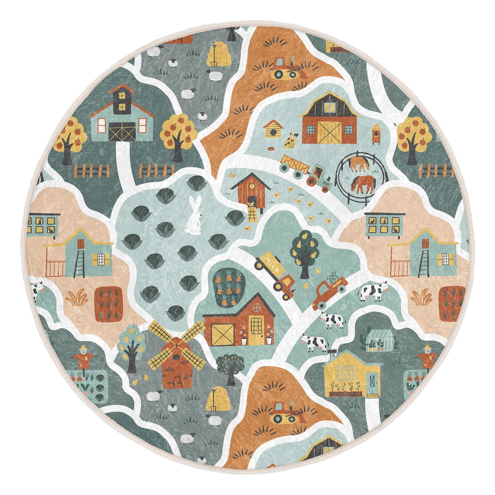 Dziecięcy dywan do zabawy odpowiedni do prania ø150 cm Farmer's Life – Mila Home