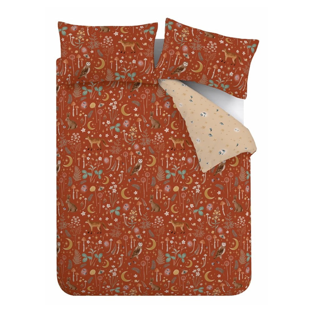 Ceglasta pościel jednoosobowa 135x200 cm Enchanted Twilight Animals – Catherine Lansfield
