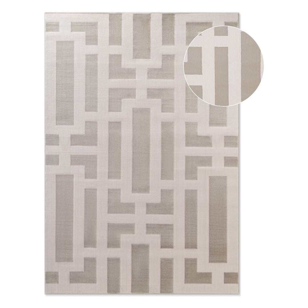 Szaro-kremowy dywan 200x280 cm Perles Onyx – Elle Decoration