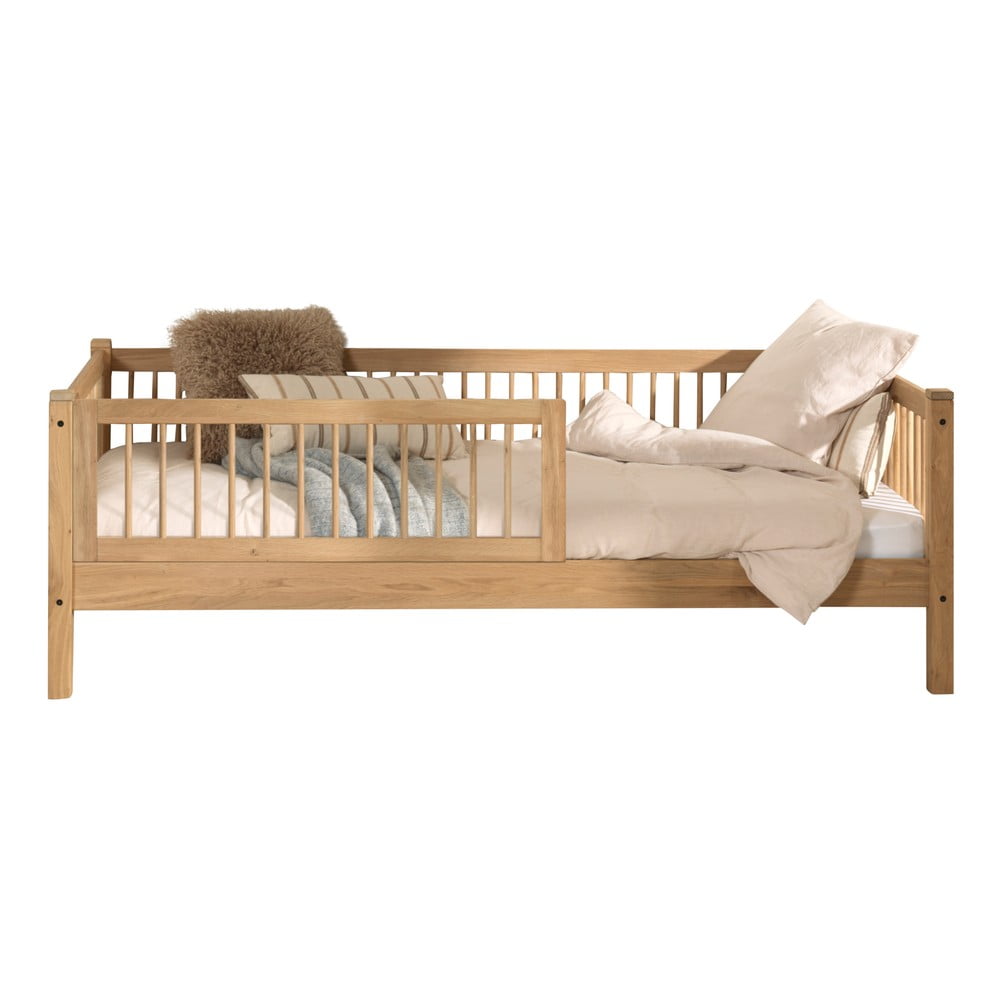 Łóżko dziecięce z litego drewna dębowego ze stelażem 90x200 cm Forrest – Vipack