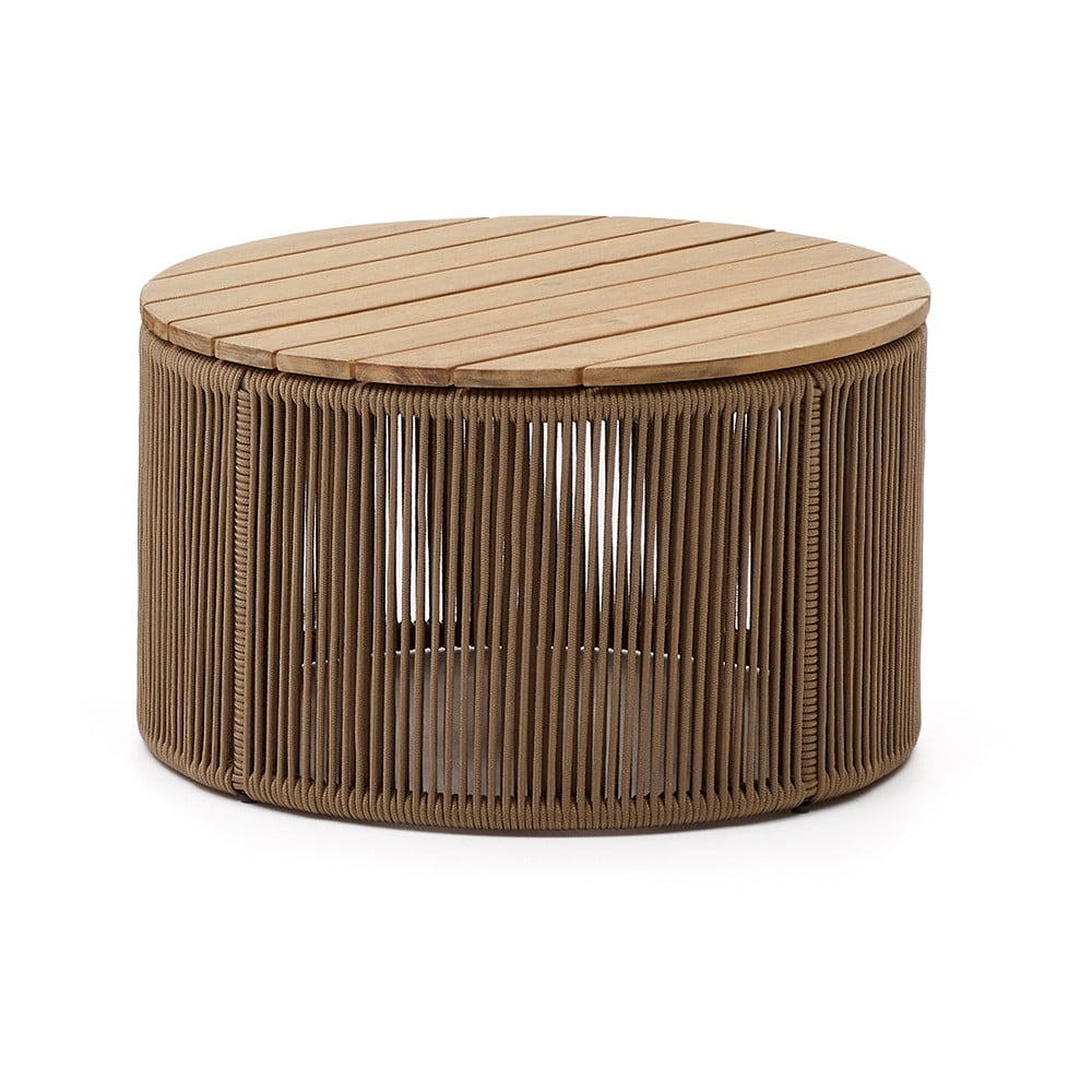 Okrągły stolik ogrodowy z blatem z drewna akacjowego ø 60 cm Dandara – Kave Home