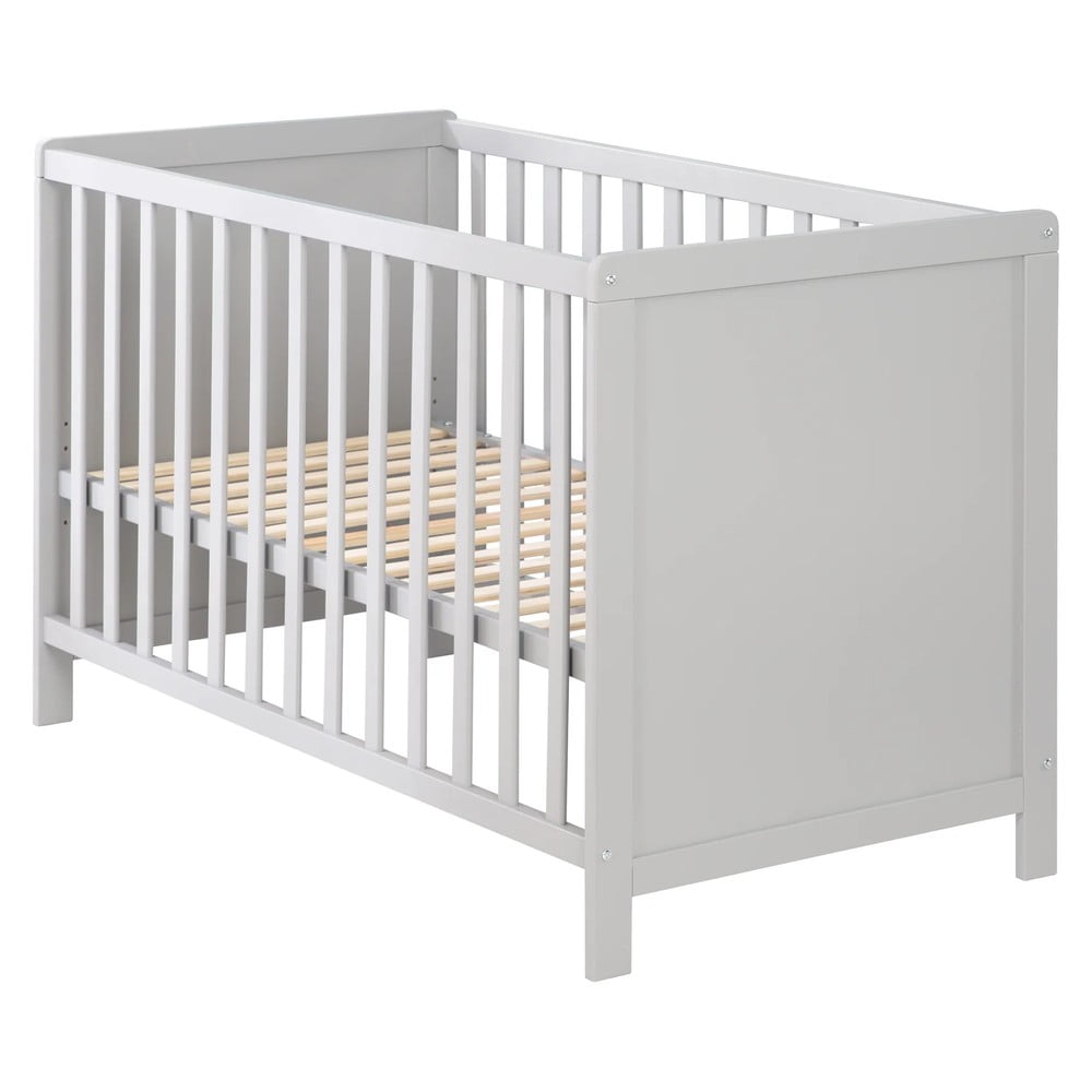 Szare/szarobrązowe łóżeczko 60x120 cm Hamburg – Roba