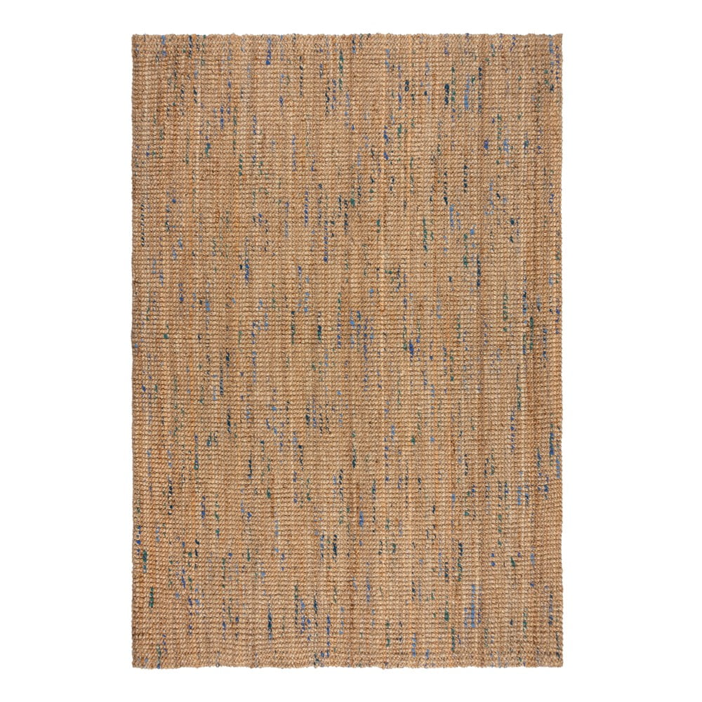 Niebiesko-naturalny dywan z juty tkany ręcznie 160x230 cm Jute Boucle Blue – Flair Rugs