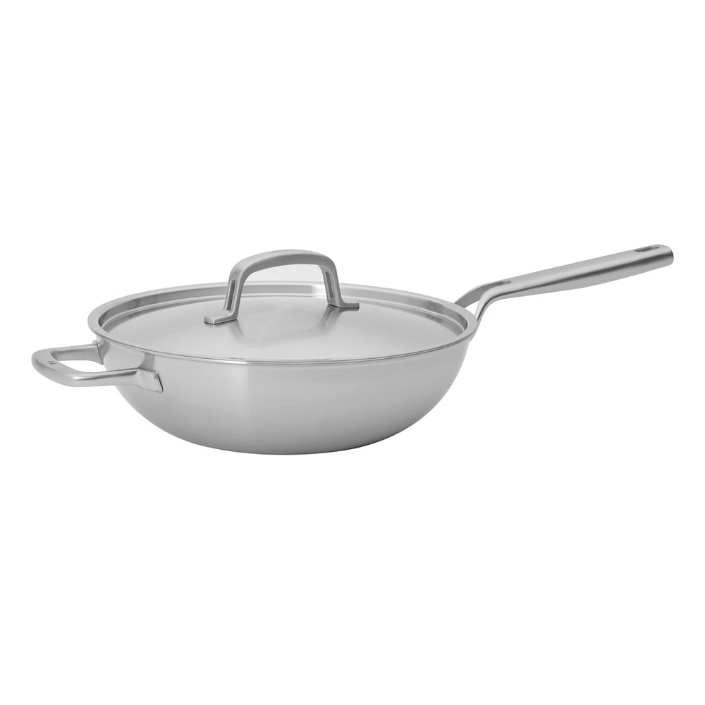 Patelnia wok ze stali nierdzewnej z pokrywką ø 30 cm Lucca 3.0 – FABINI