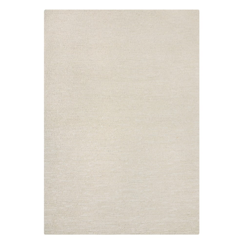 Wełniany dywan tkany ręcznie w kolorze kości słoniowej 120x170 cm Harris Boucle – Flair Rugs