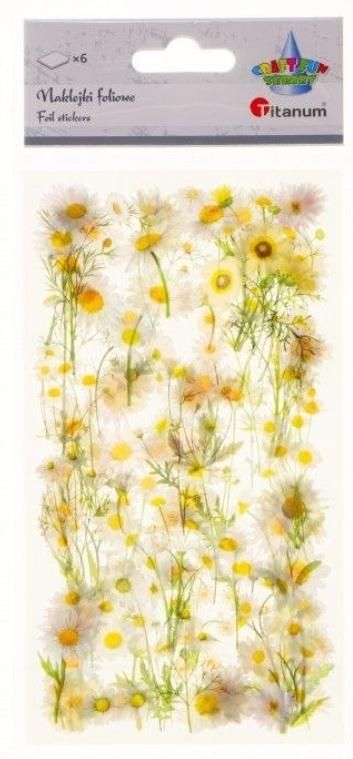 Naklejki foliowe stokrotki 6 plansz