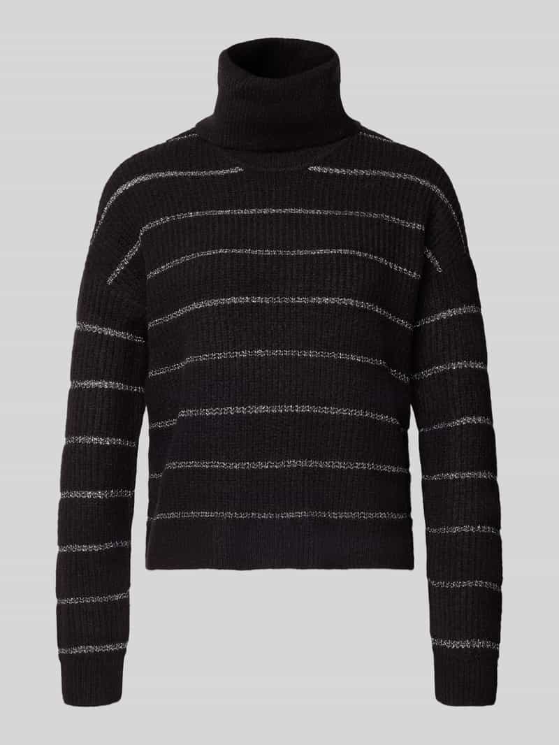 Sweter o kroju regular fit z golfem model ‘Zaza’