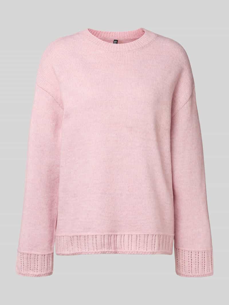 Sweter z dzianiny o kroju oversized z okrągłym dekoltem model ‘ORLY’