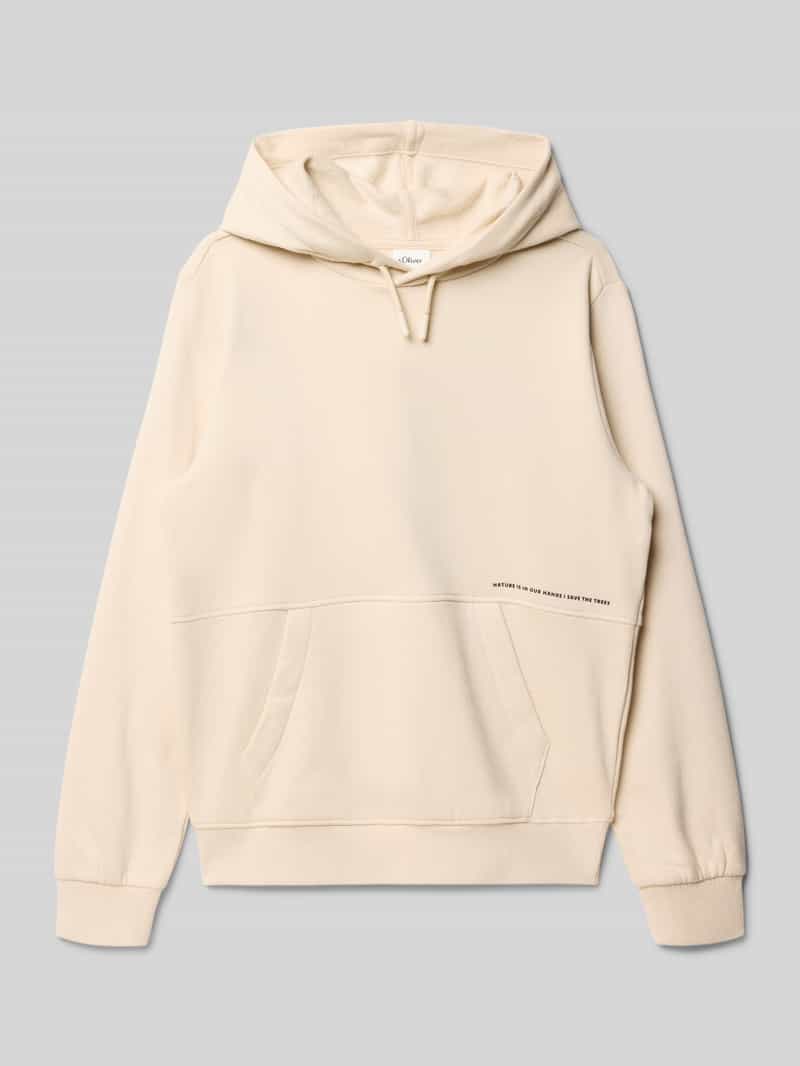 Bluza z kapturem o kroju regular fit z mieszanki bawełny