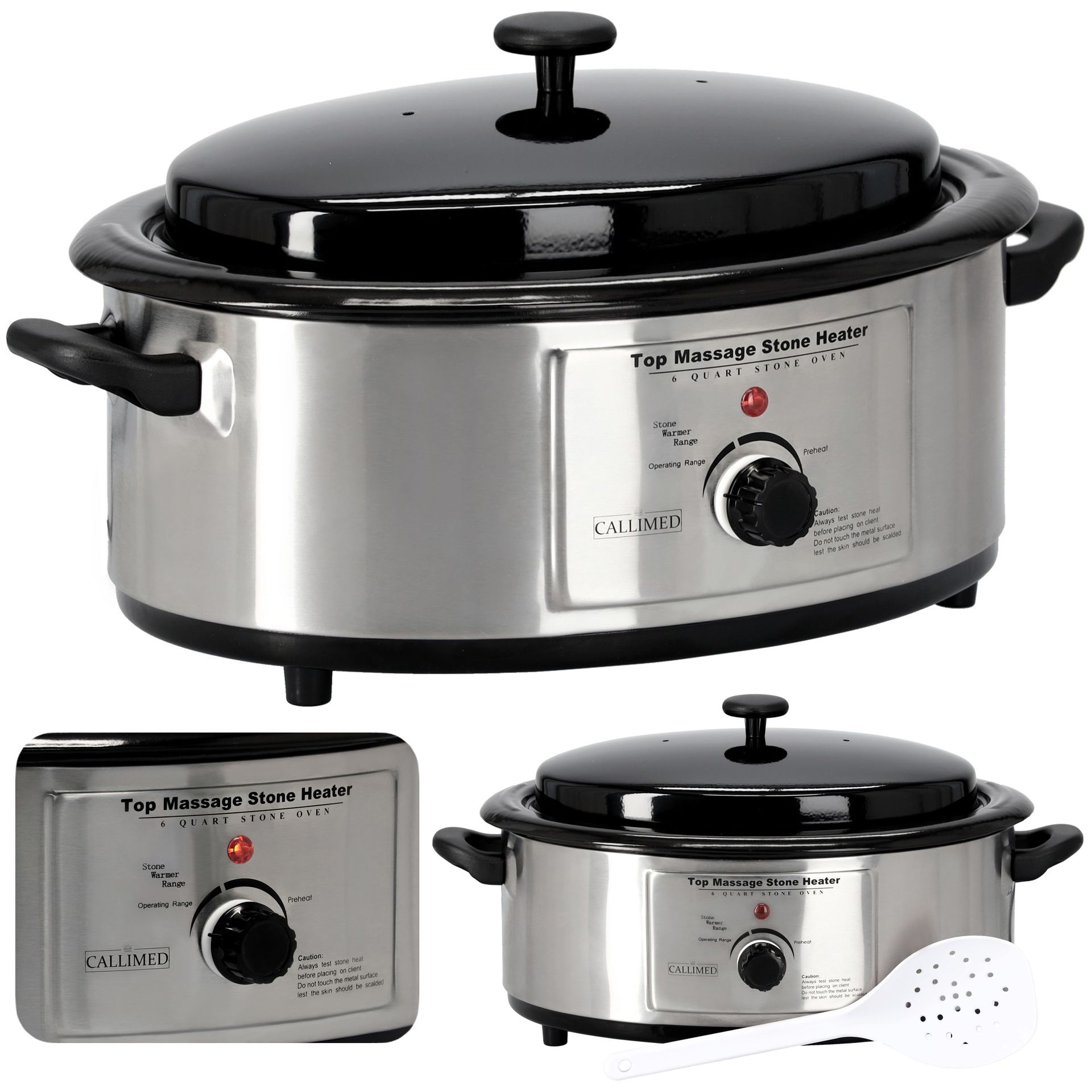 Podgrzewacz kamieni do masażu 6l stal nierdzewna 750w regulacja temperatury