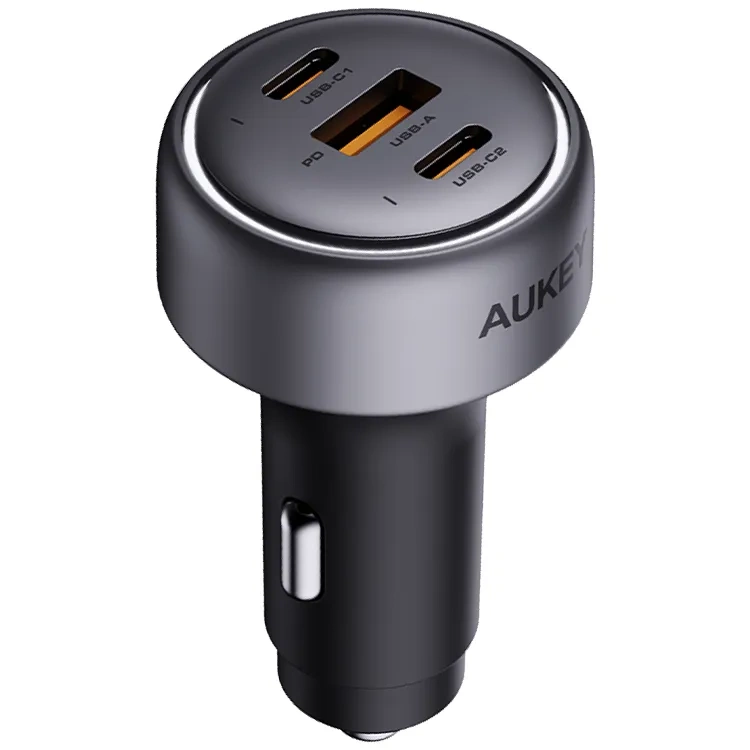 Aukey Szybka Ładowarka Samochodowa 2x USB-C 1x USB-A CC-P1 66W