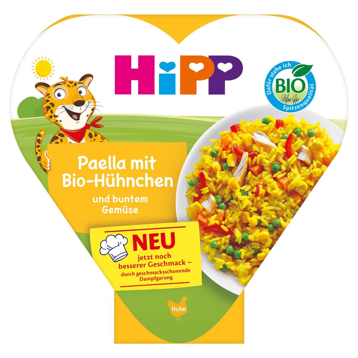 Hipp Paella z kolorowymi warzywami i kurczakiem po 1. roku 250 g Bio - jedzenie
