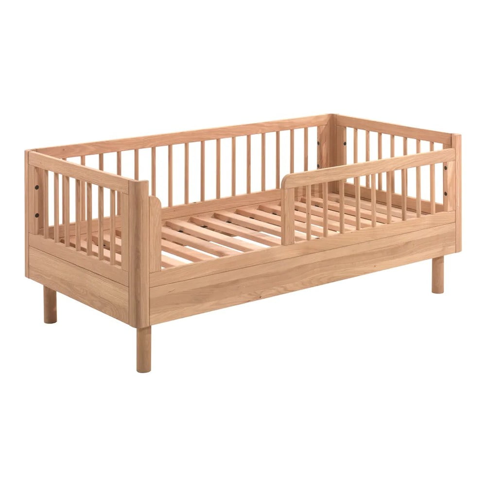 Łóżeczko z litego drewna dębowego 70x140 cm Forrest – Vipack