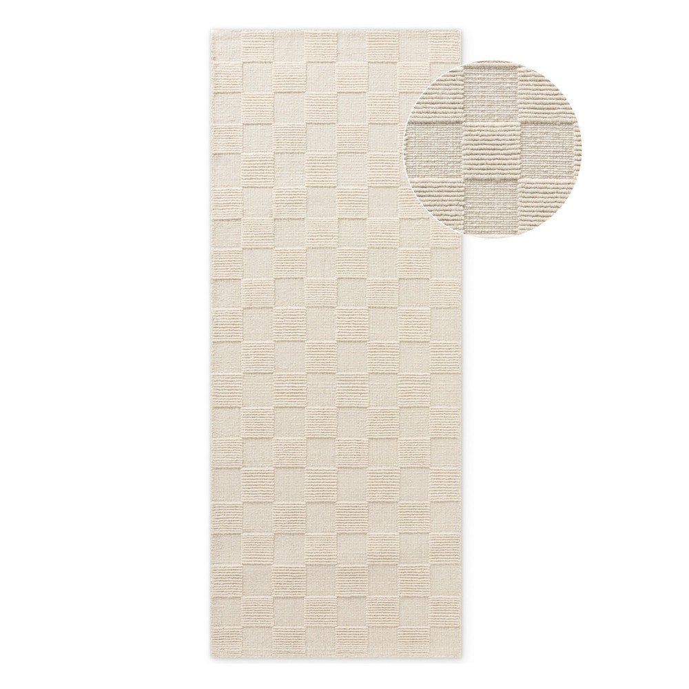 Kremowy wełniany chodnik tkany ręcznie 80x200 cm Scala – Villeroy&Boch