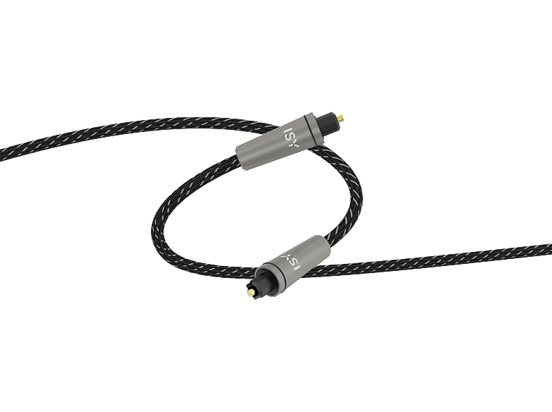 Kabel audio cyfrowy Toslink ISY IAU-1007 1.5m Czarny