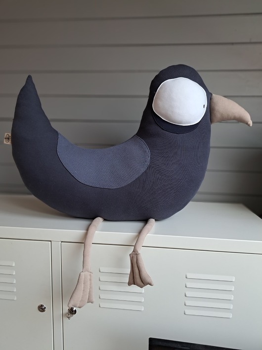 Wyjątkowa pluszanko-poduszka Ptak z 100% bawełny