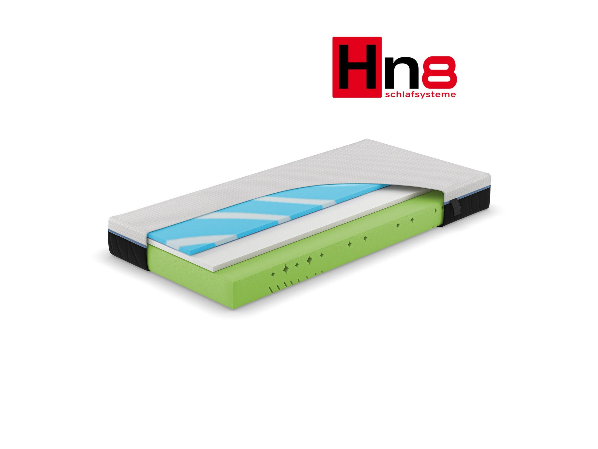 Hn8 Schlafsysteme Materac z pianki termoelastycznej 7-strefowy