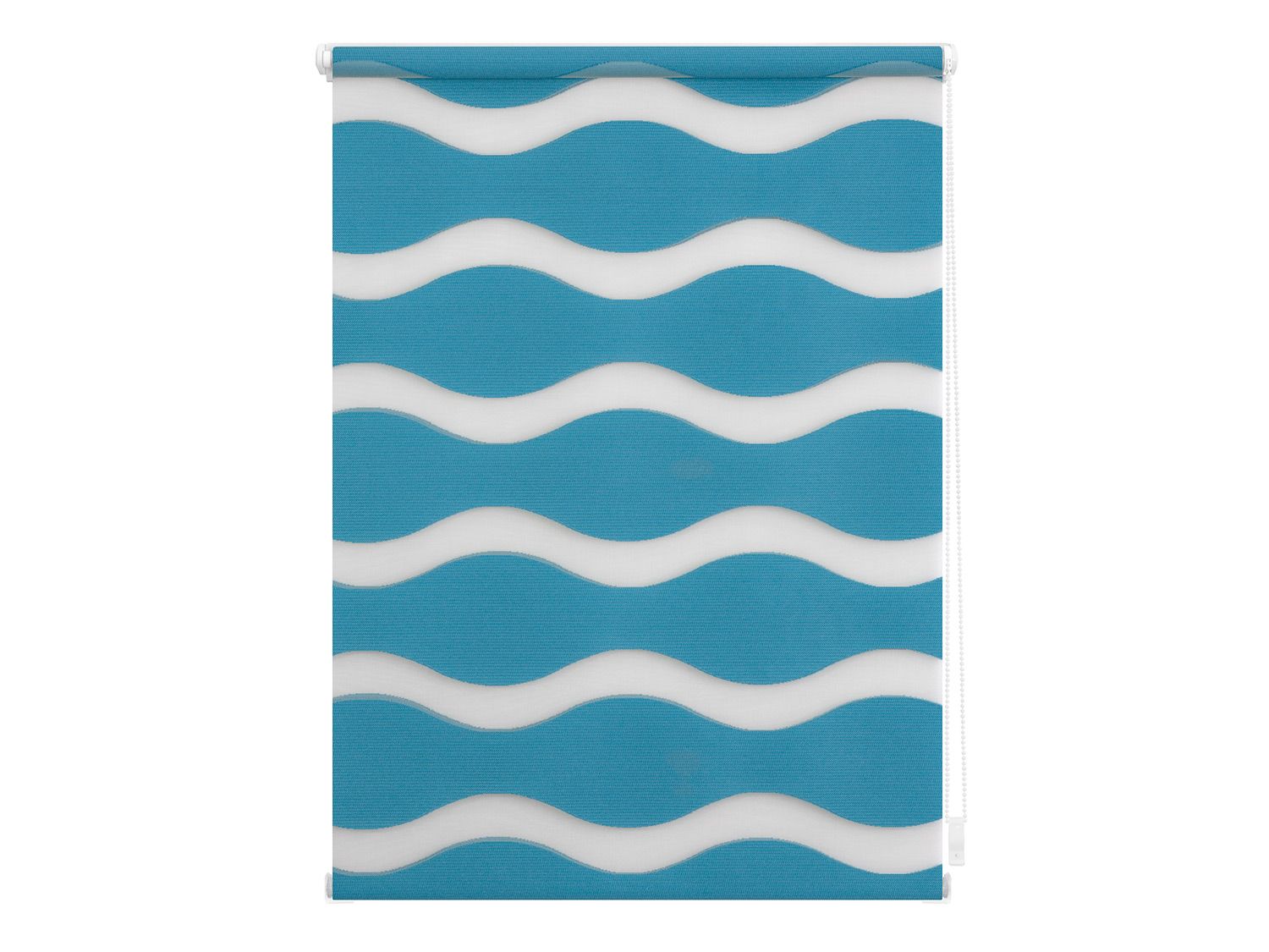 Lichtblick Roleta dzień/ noc fale Klemmfix, bez wiercenia, od 45 x 150 cm (Petrol, 70 x 150 cm)