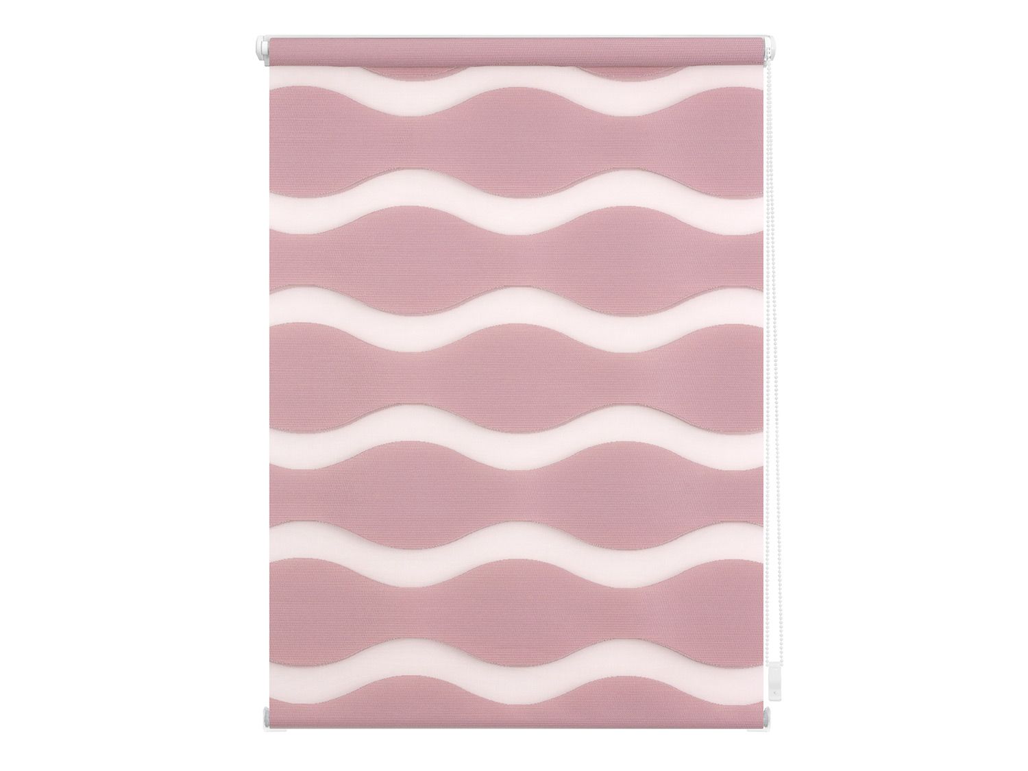 Lichtblick Roleta dzień/ noc fale Klemmfix, bez wiercenia, od 45 x 150 cm (Różowy, 90 x 150 cm)