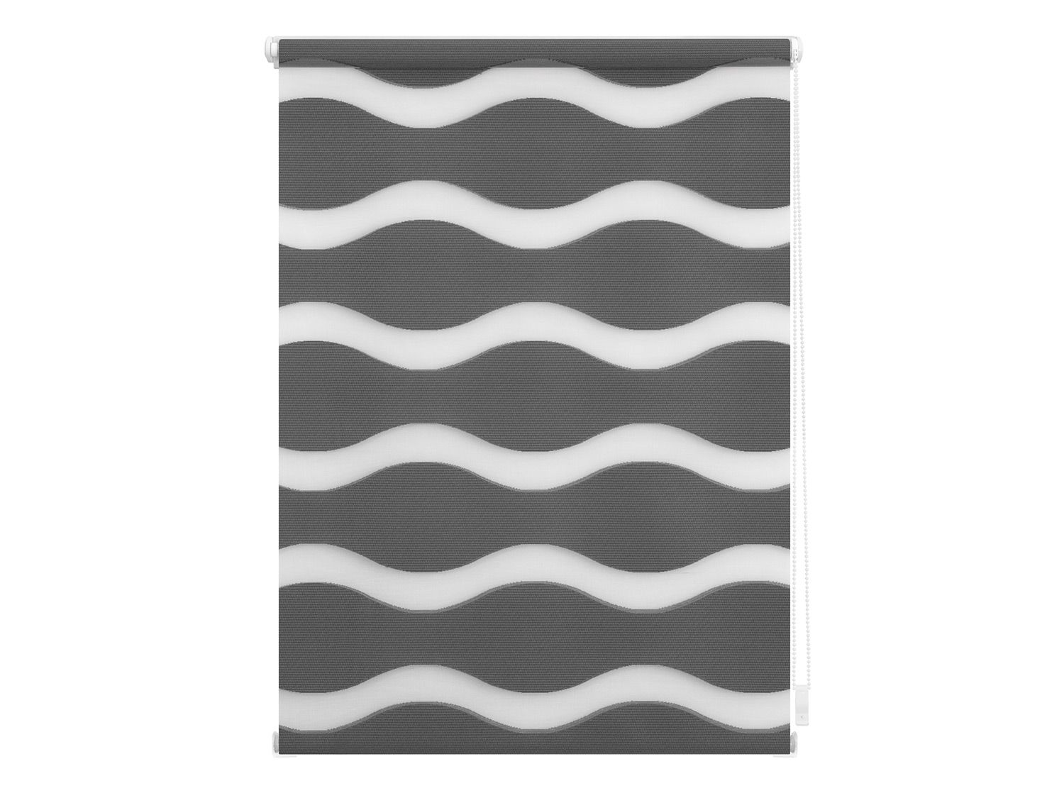 Lichtblick Roleta dzień/ noc fale Klemmfix, bez wiercenia, od 45 x 150 cm (Antracytowy, 100 x 150 cm)