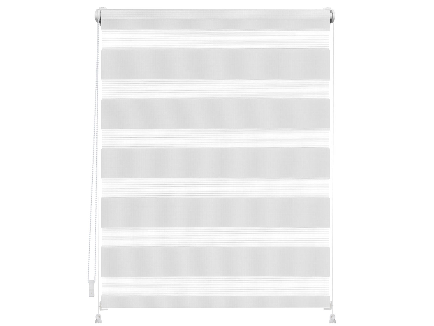 Lichtblick Roleta dzień/ noc Klemmfix, bez wiercenia, zaciemniająca, od 45 x 150 cm (Biały, 45 x 150 cm)