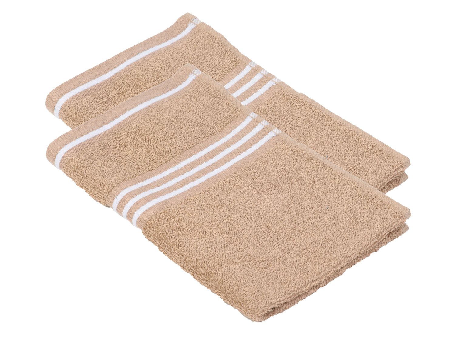 Ręcznik dla gości Gözze Rio pakiet podwójny, wymiary ręcznika 30 x 50 cm (Piaskowy)