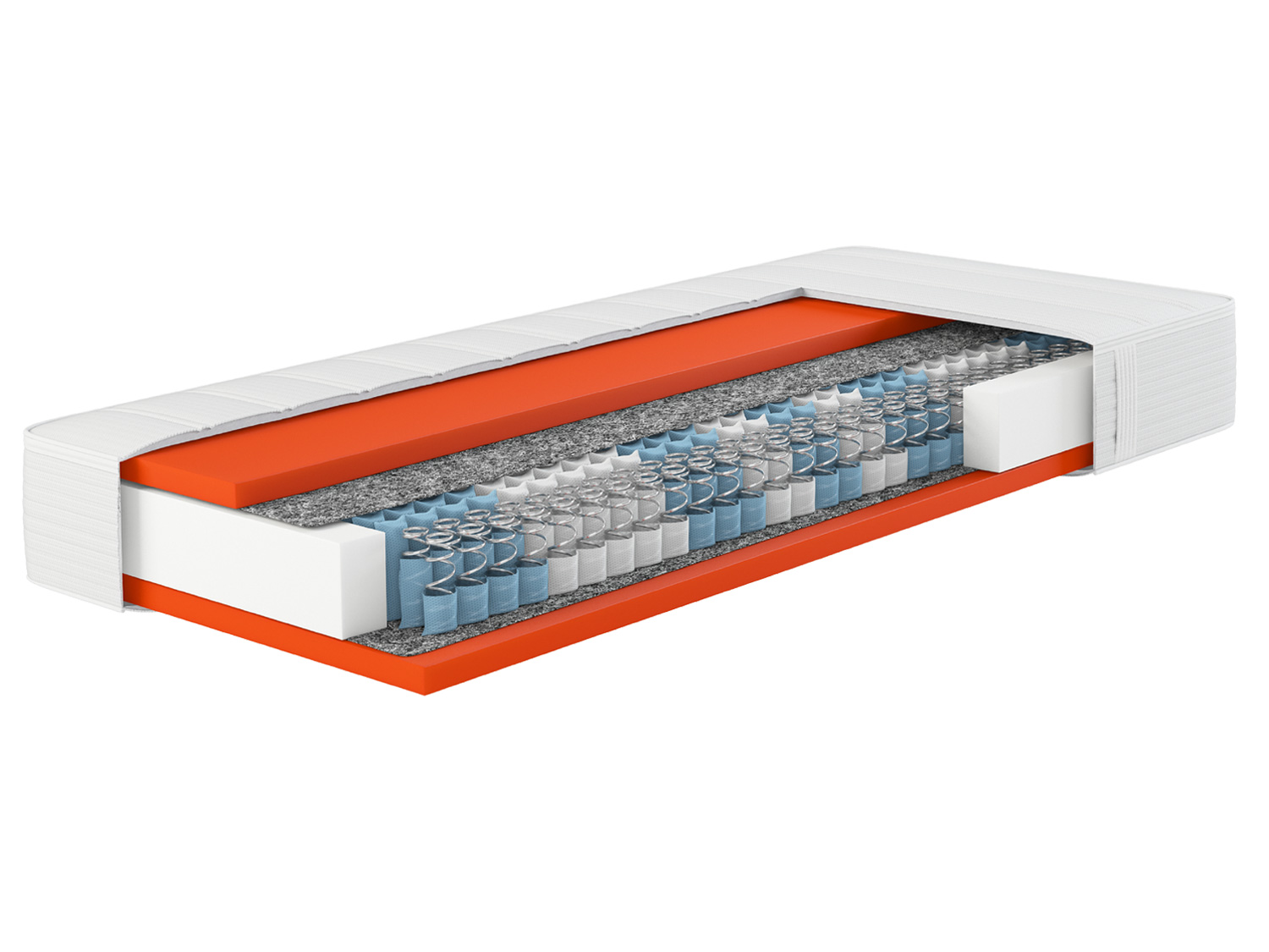 Hn8 Schlafsysteme Materac sprężynowy 7-strefowy Dynamic TFK (H4, 80 x 200)