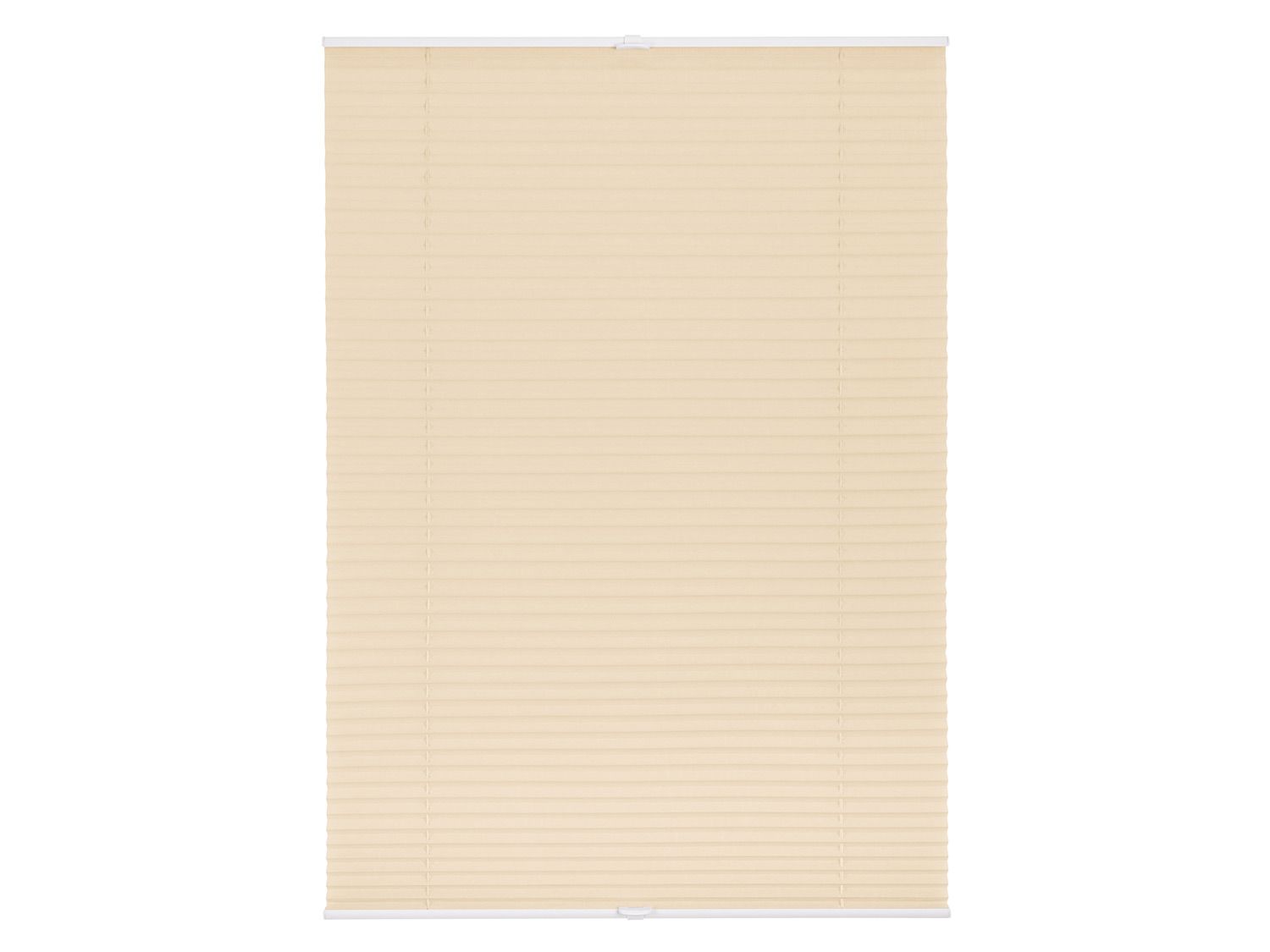 Lichtblick Roleta plisowana Klemmfix, bez wiercenia, od 45 x 130 cm (Kremowy, 80x130 cm)