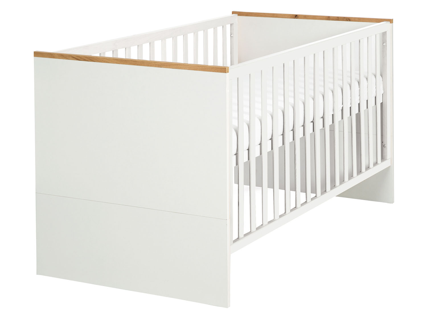 Roba Łóżeczko dziecięce kombi »Finn« 70 x 140 cm białe stopy