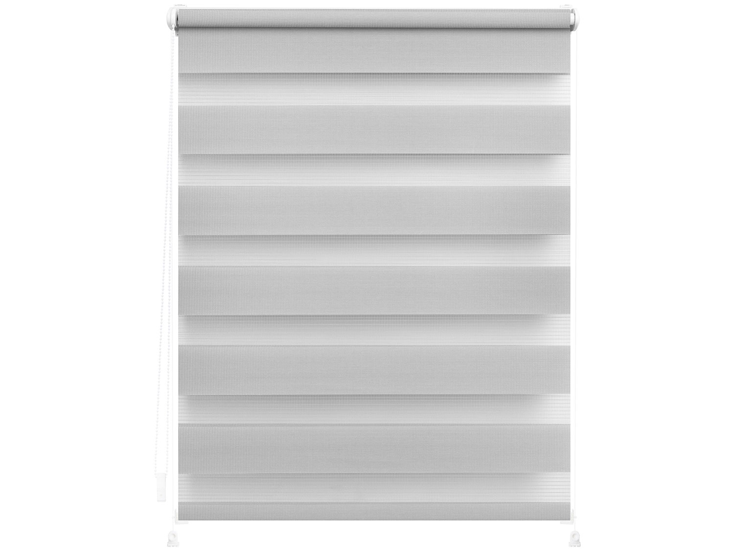 Lichtblick Roleta dzień/ noc Klemmfix, bez wiercenia, zaciemniająca, od 45 x 150 cm (Szary, 80 x 200 cm)