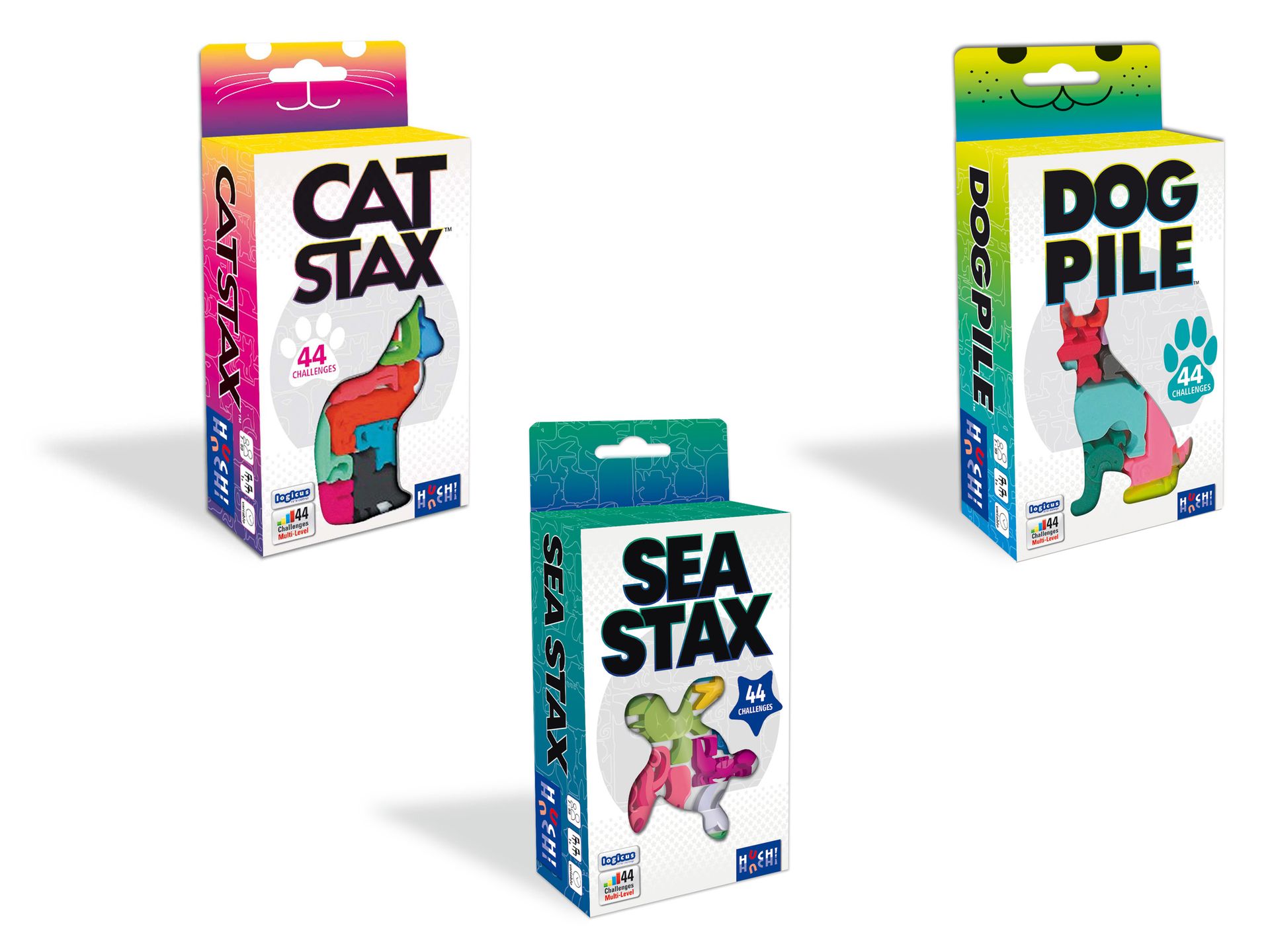 HUCH! Gra logiczna »Cat Stax« / »Dog Pile« / »Sea Stax«