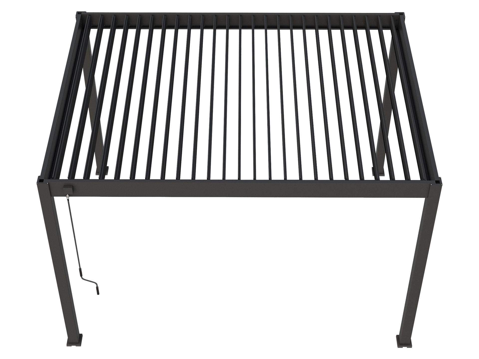 Pergoline Aluminiowe zadaszenie tarasowe Superior (Antracytowy, 3x4 m)