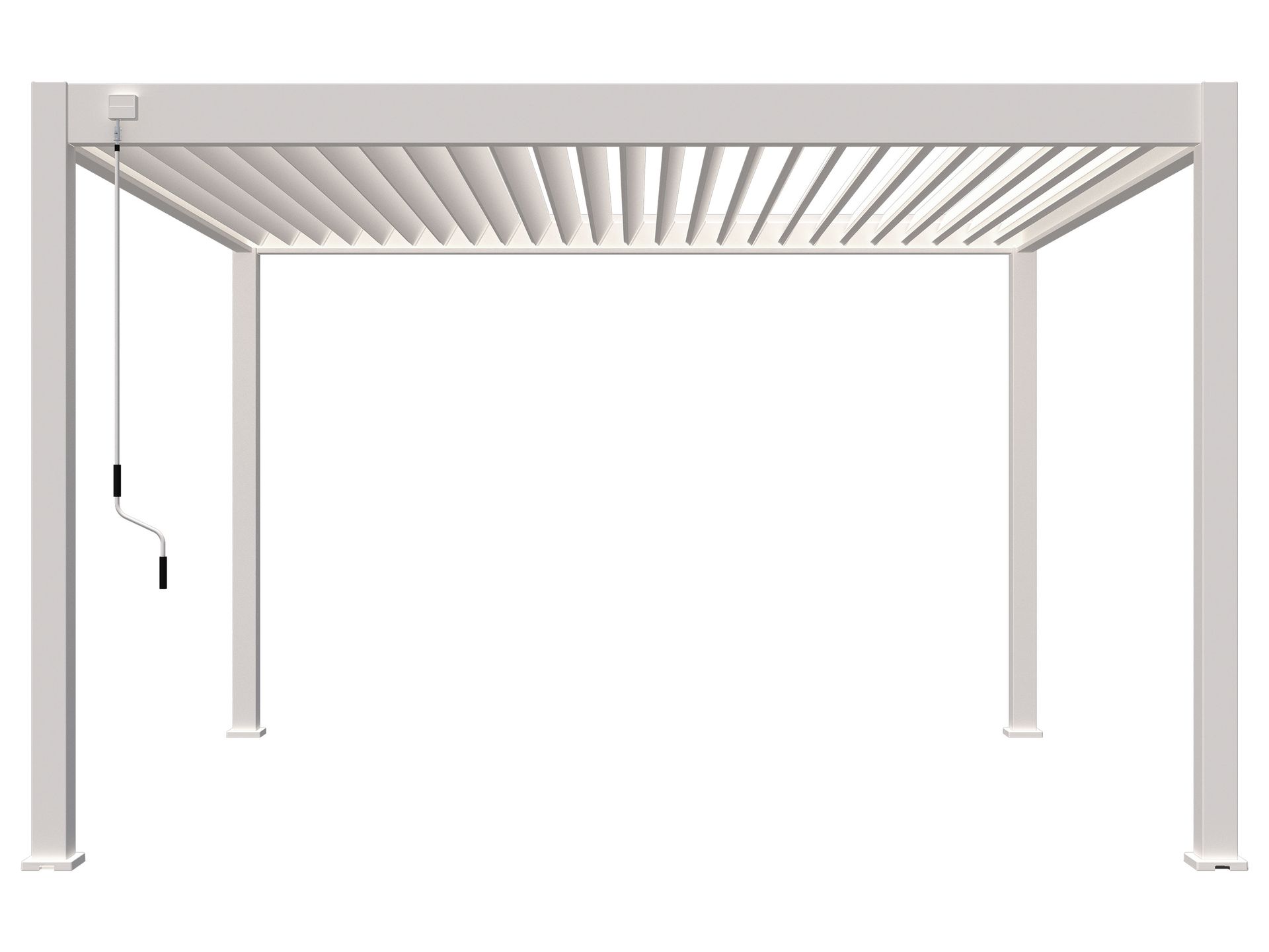 Pergoline Aluminiowe zadaszenie tarasowe Superior (Biały, 3,6x4 m)