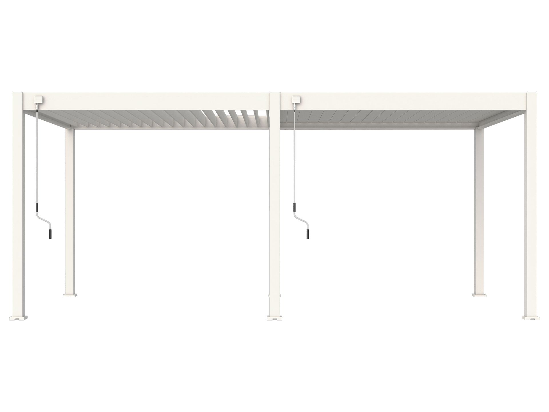 Pergoline Aluminiowe zadaszenie tarasowe Superior (Biały, 3x6 m)