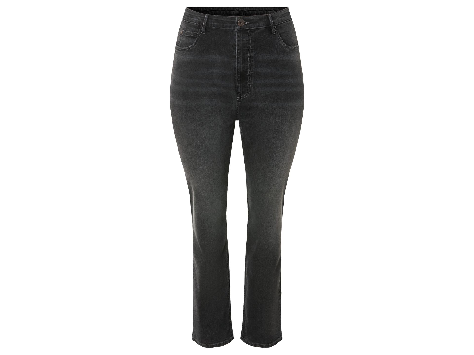 esmara® Jeansy damskie PLUS SIZE XXL, skinny fit, wysoki stan (Ciemnoszary, 52)