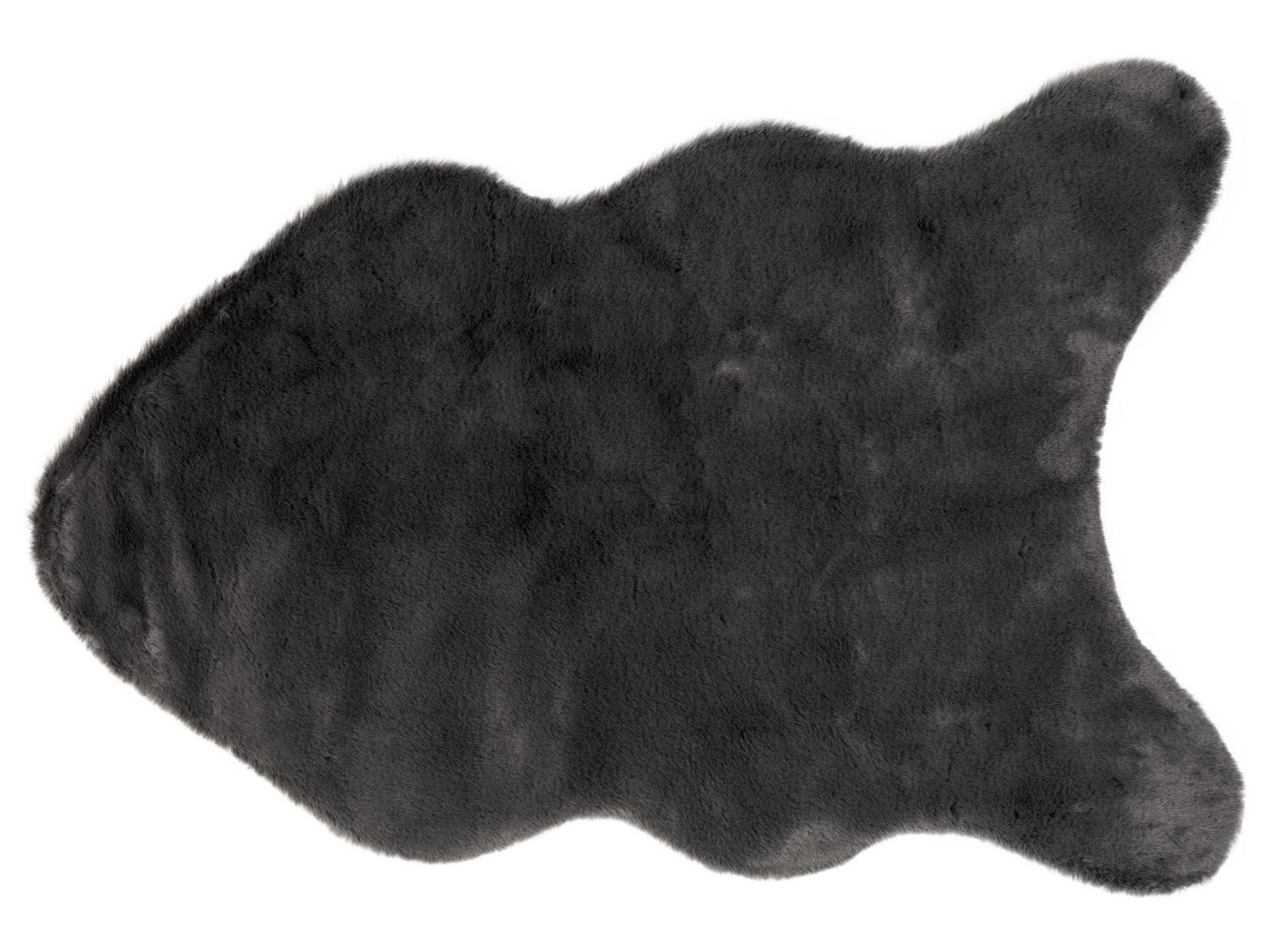 LIVARNO home Dywanik ze sztucznego futra, 60 x 90 cm (Ciemnoszary)