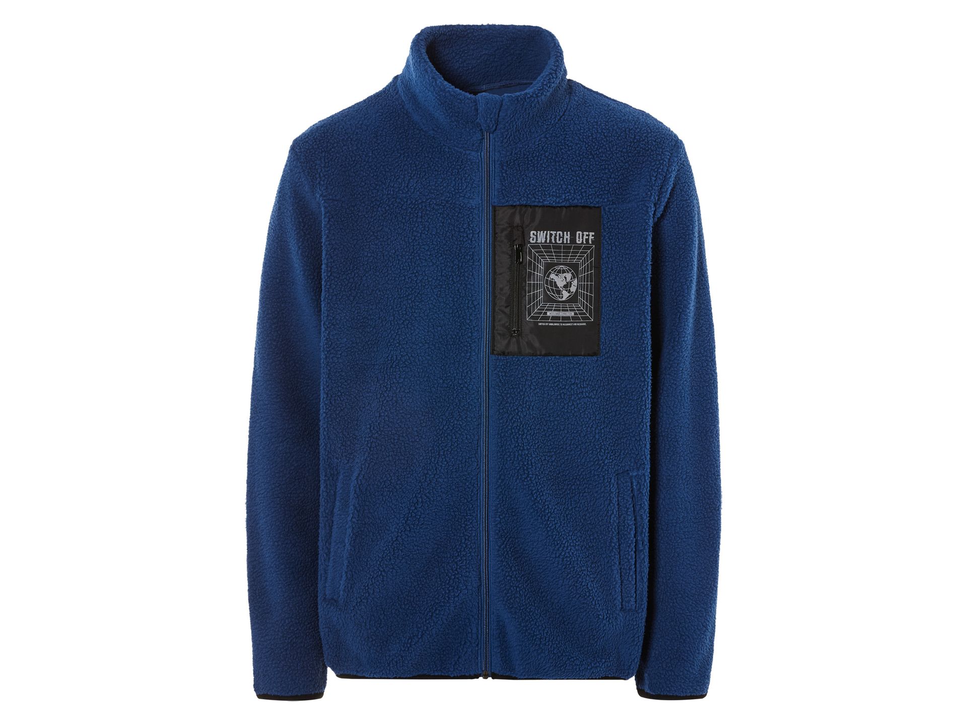 LIVERGY® Kurtka męska z polarem sherpa (L (52/54), Granatowy)