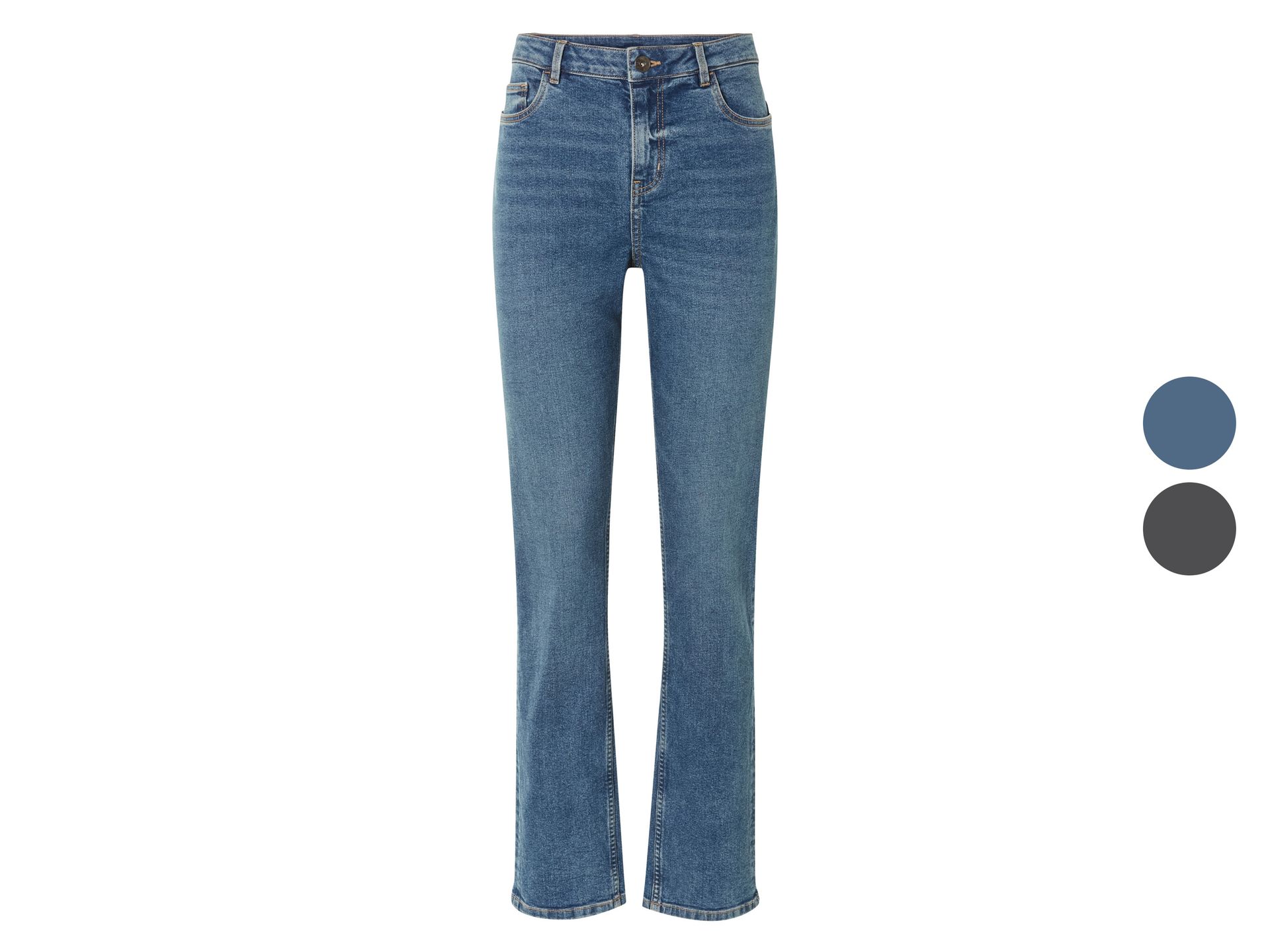 esmara® Jeansy damskie z bawełną, wysoki stan